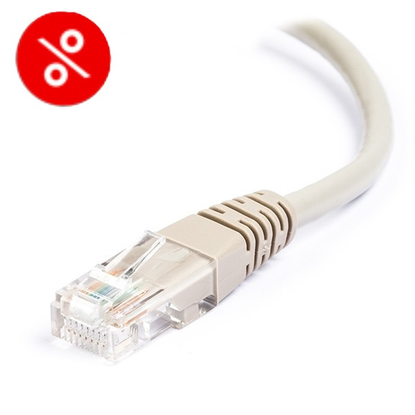 Nätverkskabel CAT5e UTP | 5m | grå⭐  500494 - 1