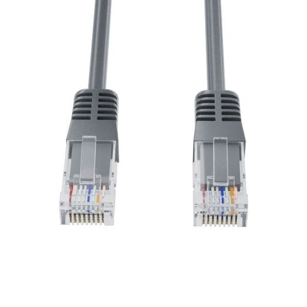 Nätverkskabel CAT6 U/UTP | 1m | grå | 123ink 68439C K8100GR.1C 302288 - 1