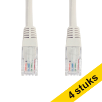 Nätverkskabel CAT6a U/UTP | 2m | grå | 123ink 4st  302502