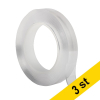 Nanotejp dubbelsidig 20mm x 3m | 123ink | transparent | 3st 302158 - 1