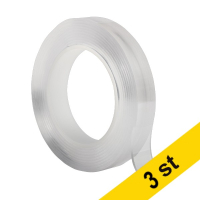 Nanotejp dubbelsidig 20mm x 3m | transparent | 123ink | 3st 302158