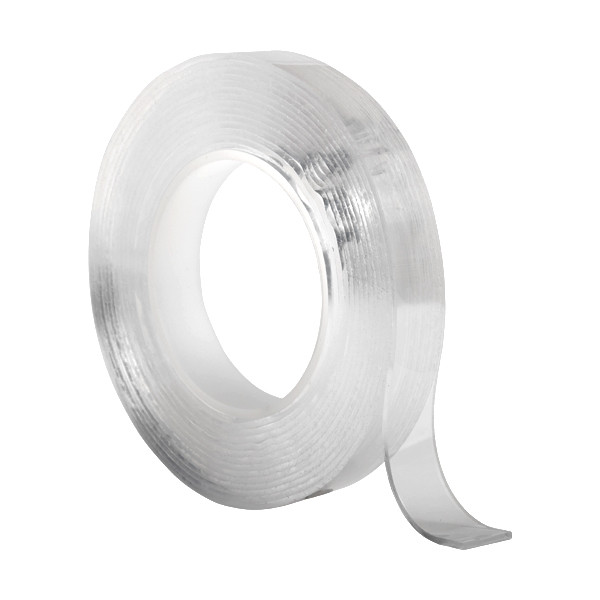 Nanotejp dubbelsidig 20mm x 5m | transparent | 123ink 301923 - 1