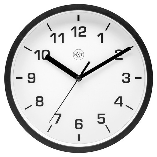 NeXtime väggklocka svart med vit urtavla (Ø 20 cm) NX-7321ZW 219511 - 1