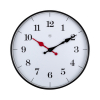 NeXtime väggklocka svart med vit urtavla (Ø 25 cm) NX-7326 237813