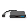 USB-C Multiport adapter 3 port | USB-A/C, HDMI | Nedis K010214335 - 1