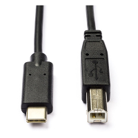 USB-C skrivarkabel 1m | svart N010214004