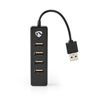 USB-hub 4 portar | USB-A 2.0 till 4xA | Nedis K120200058