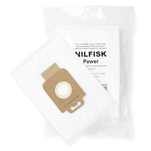 Nilfisk Power Series 3D | dammsugarpåsar | 10 påsar (varumärket 123ink)  SNI01043 - 1