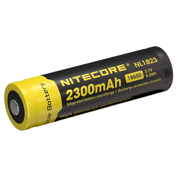 Nitecore 18650 Button Top batteri | 3,7V | 2,3Ah (original) ANB00815 - 1