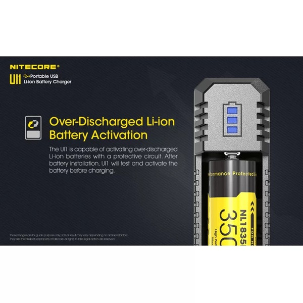 Nitecore UI1 USB batteriladdare 10340 10350 10440 10500 12340 ANI00272 - 4