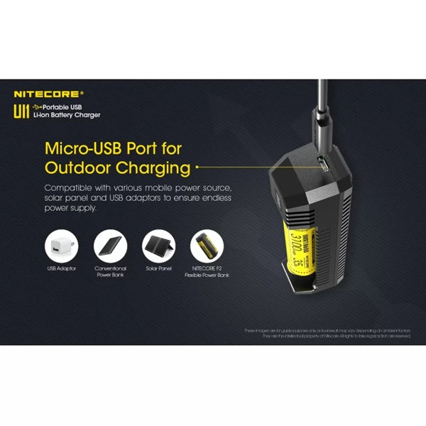 Nitecore UI1 USB batteriladdare 10340 10350 10440 10500 12340 ANI00272 - 7