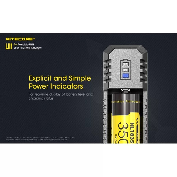 Nitecore UI1 USB batteriladdare 10340 10350 10440 10500 12340 ANI00272 - 8