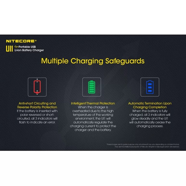 Nitecore UI1 USB batteriladdare 10340 10350 10440 10500 12340 ANI00272 - 9