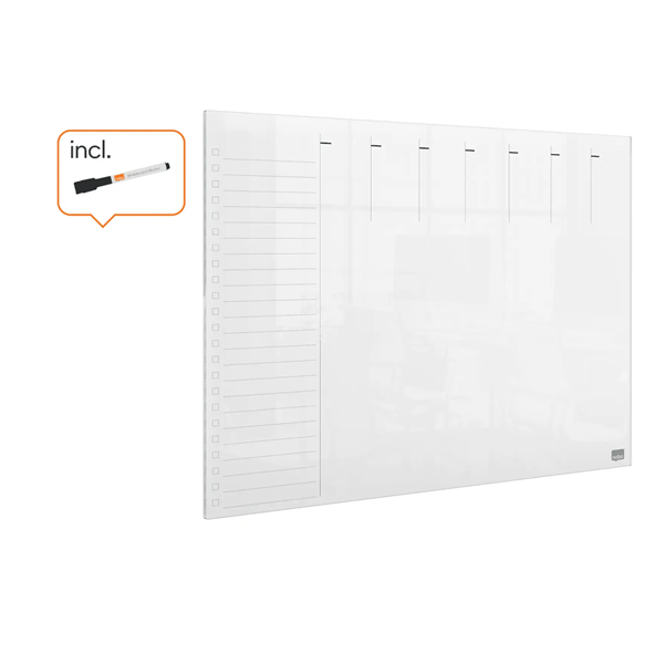 [] Veckoplanerare A3 mini whiteboard | Nobo 247475 - 3