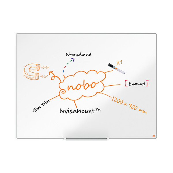 [DP] Whiteboard 120 x 90cm magnetisk emalj | Nobo Impression Pro 247408 - 3