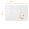 | Veckoplanerare A3 mini whiteboard | Nobo 247475 - 2