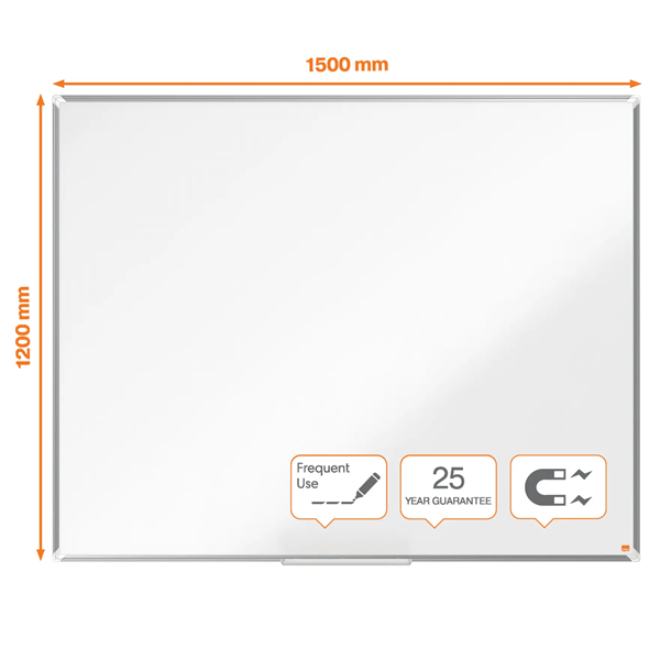 | Whiteboard 150 x 120cm magnetisk emalj | Nobo Premium Plus [PALLFRAKT] 427004 - 2