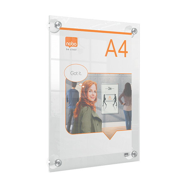 Affiischram A4 omställningsbar akryl | Nobo Premium Plus 247473 - 3