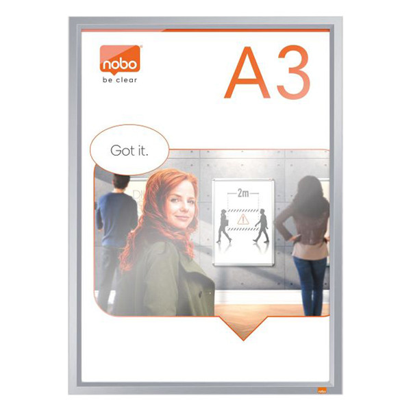 Nobo Affischram A3 | Nobo Impression Pro | aluminium 1915577 247465 - 1
