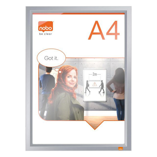 Nobo Affischram A4 | Nobo Impression Pro | aluminium 1915578 247466 - 1