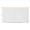 Glastavla 126 x 71,1cm magnetisk vit | Nobo Diamond Widescreen 247329 - 2
