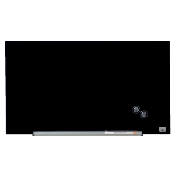 Glastavla 67,7 x 38,1cm magnetisk svart | Nobo Diamond Widescreen 247320 - 1