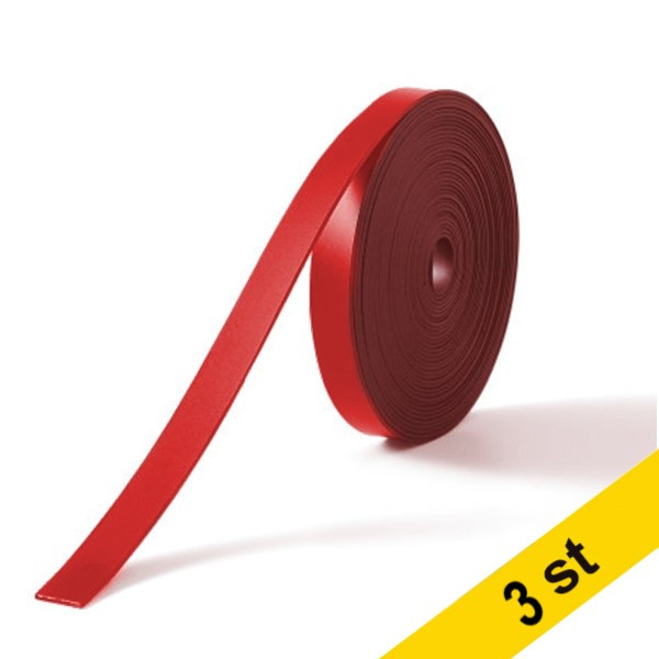 Nobo Magnettejp självhäftande (skrivbar) 5mm x 2m | Nobo röd 3st  247501 - 1