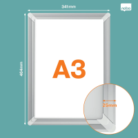Snäppram A3 | Nobo Premium Plus | aluminium SE001412