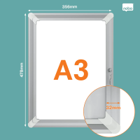 Snäppram A3 låsbar | Nobo Premium Plus SE001414