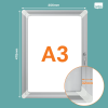 Snäppram A3 låsbar | Nobo Premium Plus SE001414 - 1