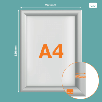 Snäppram A4 | Nobo Essence | aluminium SE001411