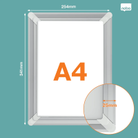 Snäppram A4 | Nobo Premium Plus | aluminium SE001413