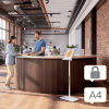 Snäppram A4 låsbar | höj- och sänkbart stativ | Nobo Premium Plus SE001419 - 3