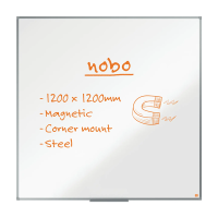 Whiteboard 120 x 120cm magnetlackerat stål | Nobo Essence [PALLFRAKT] SE001407