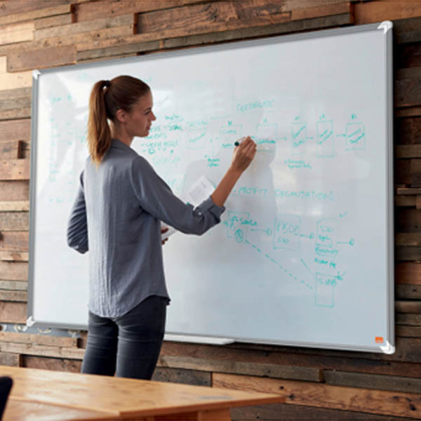 Whiteboard 120 x 90cm magnetisk emalj | Nobo Premium Plus 247562 - 5
