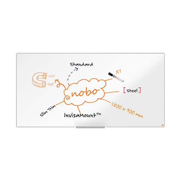 Nobo Whiteboard 180 x 90cm magnetlackerat stål | Nobo Impression Pro 1915405 247392 - 4