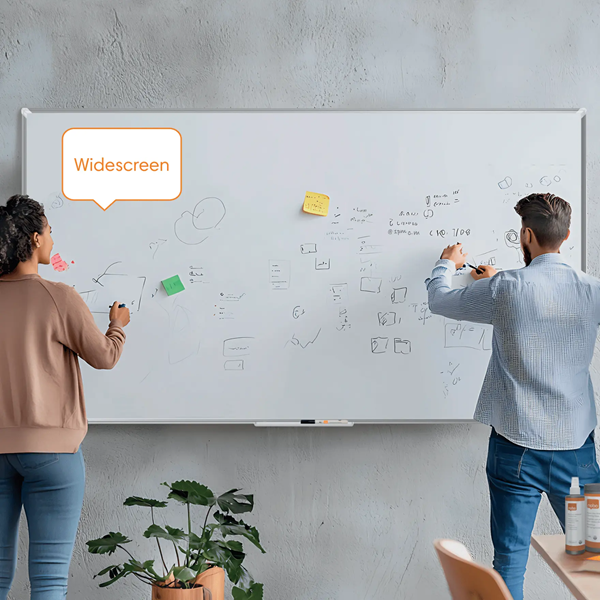 Whiteboard 190,1 x 107,8cm magnetlackerat stål | Nobo Premium Plus [PALLFRAKT] SE001406 - 4