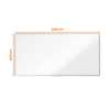 Whiteboard 240 x 120cm magnetlackerat stål | Nobo Premium Plus 247553 - 2