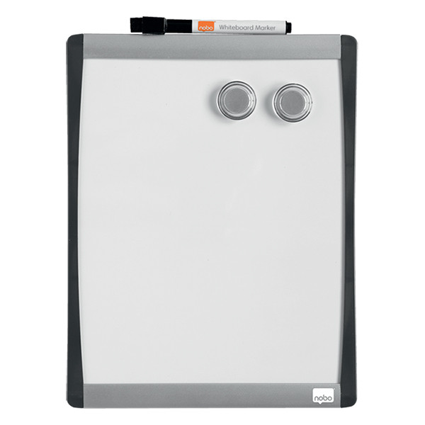 Nobo Whiteboard 28 x 21.5cm med böjd ram | Nobo 1903778 208168 - 1