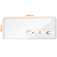 Whiteboard 300 x 120cm magnetisk emalj | Nobo Premium Plus [PALLFRAKT] SE001402