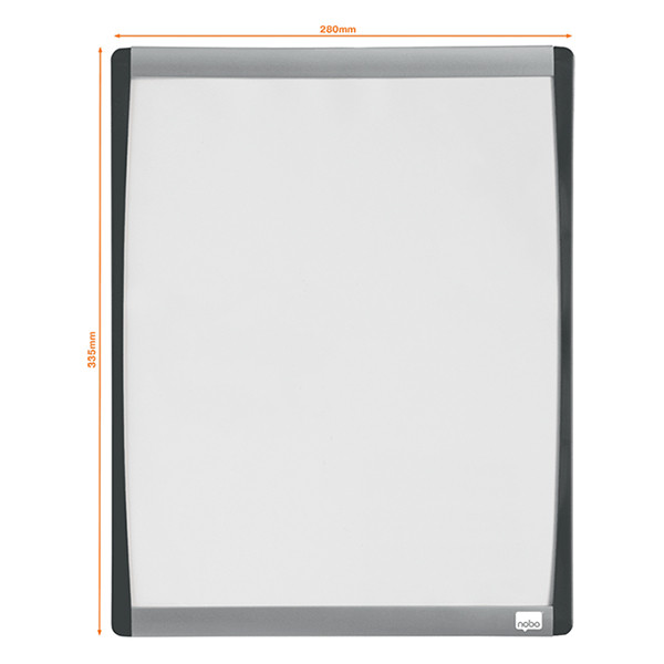 Nobo Whiteboard 35.5 x 28cm med böjd ram | Nobo 1903779 208169 - 2