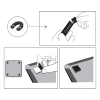 Nobo Whiteboard 35.5 x 28cm med böjd ram | Nobo 1903779 208169 - 4