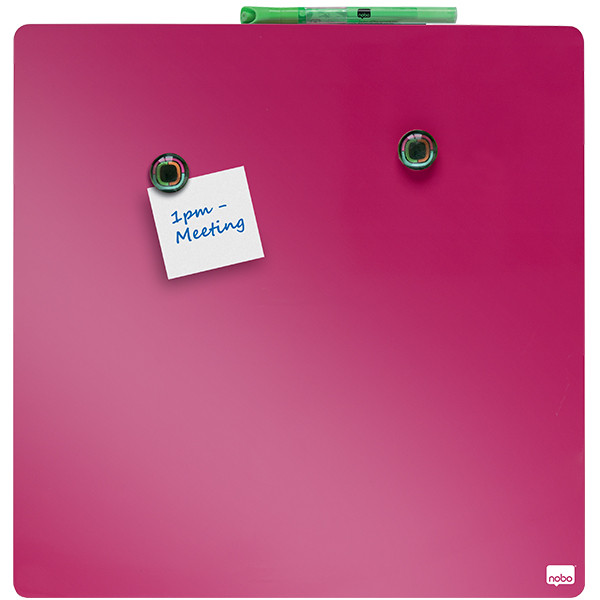 Nobo Whiteboard 36 x 36cm magnetisk | Nobo Quartet | rosa 1903803 208160 - 3