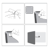 Nobo Whiteboard 36 x 36cm magnetisk | Nobo Quartet | svart 1903774 208161 - 3