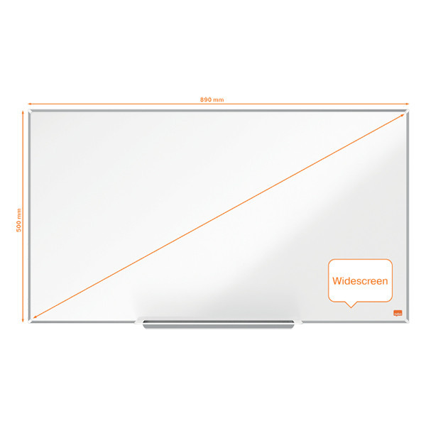 Nobo Whiteboard 89 x 50cm magnetlackerat stål | Nobo Impression Pro 1915254 247397 - 3