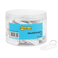 Nyckelbricka vit | 123ink | 100st  301102