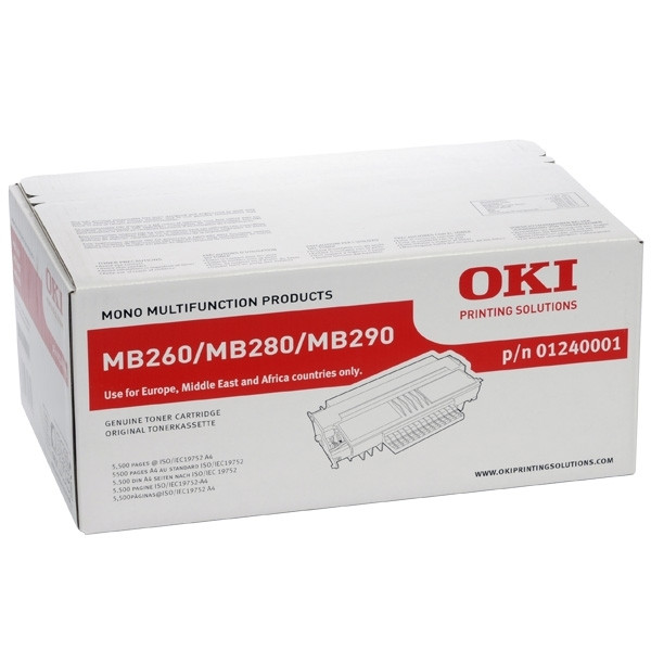 OKI 01240001 svart toner hög kapacitet (original) 01240001 036060 - 1