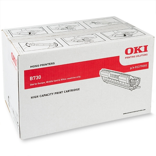 OKI 01279201 svart toner (original) 01279201 036110 - 1