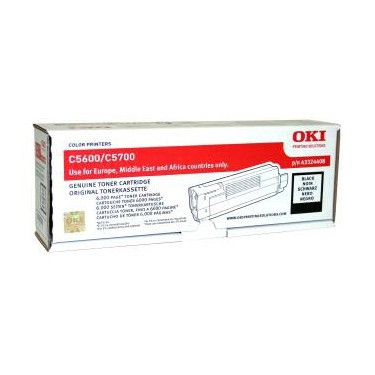 OKI 43324408 svart toner (original) 43324408 035828 - 1