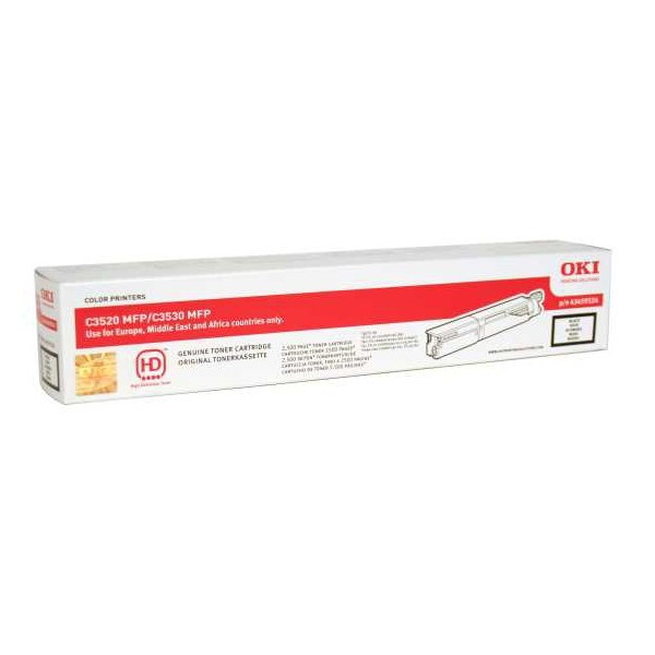 OKI 43459324 svart toner (original) 43459324 035908 - 1